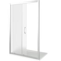 Душевая дверь в нишу Good Door Latte WTW-110 110 профиль Белый стекло Grape
