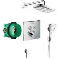 Душевая система Hansgrohe Raindance Select E 27296000 с термостатом Хром