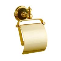 Держатель туалетной бумаги с крышкой Boheme Palazzo Nero 10151 Золото