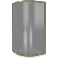 Душевой уголок Good Door Jazze R-100-B-BR 100x100 профиль Бронза стекло тонированное