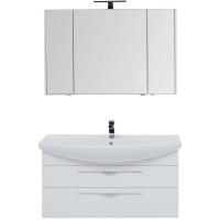 Комплект мебели для ванной Aquanet Ирвин 120 210256 подвесной Белый глянец