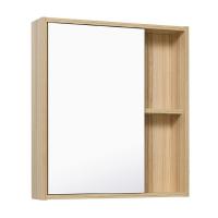 Зеркальный шкаф Runo Эко 60 универсальный Лиственница-Белый