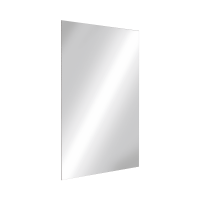 Прямоугольное наклонное зеркало из нержавеющей стали,высота 600 мм