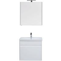 Комплект мебели для ванной Aquanet Палермо 70 209025 подвесной Белый глянец