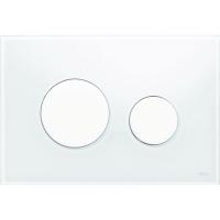 Кнопка смыва Tece Loop Glass 9240650 для унитаза Белая
