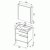 Комплект мебели для ванной Aquanet Фостер 70 209028 подвесной Белый Эвкалипт мистери