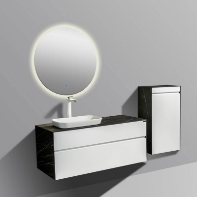 Комплект мебели для ванной Black&White Universe U907.1200 подвесной Белый