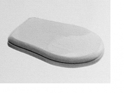 Сиденье Kerasan Retro 109001 белое, полиэстер, шарниры хром.
