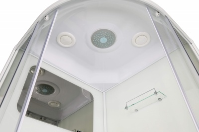 Душевая кабина Parly Bianco BMM95 95х215 профиль Сатин стекло прозрачное