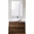 Комплект мебели для ванной BelBagno SET-KRAFT-700-RT-C-BB344-LOY со смесителем Rovere Tabacco, столешница - Cemento (без нанесения узора)
