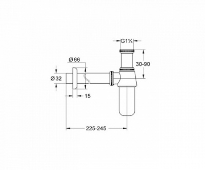 Сифон Grohe 28920000 Хром