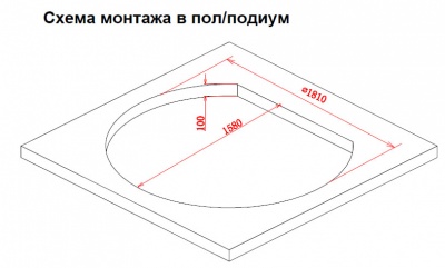 Акриловая ванна Gemy G9053 K 185х162 с гидромассажем