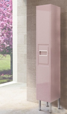 Шкаф пенал SanVit Мира 30 в цвете Ral Розовый глянец
