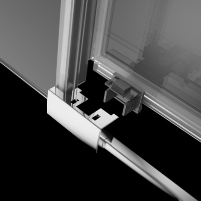 Душевая дверь в нишу Radaway Idea DWJ 120x200 профиль хром, стекло прозрачное, крепления слева