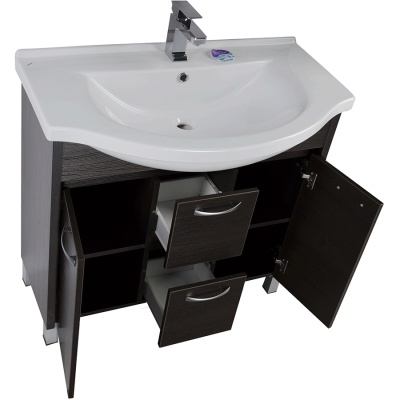 Комплект мебели для ванной Aquanet Донна 90 169193 Венге