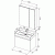 Комплект мебели для ванной Aquanet Йорк 70 203643 подвесной Белый глянец