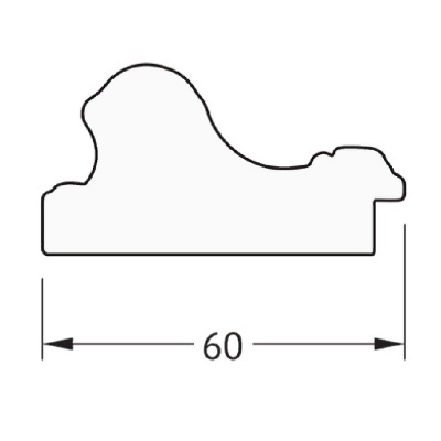 Зеркало Evoform Definite 85х65 Золотые бусы на бронзе