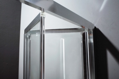 Душевой уголок Cezares Porta AS-2 90x80 профиль Хром стекло прозрачное