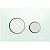 Кнопка смыва Tece Loop Glass 9240653 для унитаза Зеленая Хром глянцевый