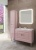 Шкаф пенал SanVit Мира 30 в цвете Ral Розовый глянец