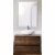 Комплект мебели для ванной BelBagno SET-KRAFT-700-RT-CDEC-BB344-LOY со смесителем Rovere Tabacco, столешница - Cemento Decorato (с нанесением узора)