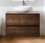 Комплект мебели для ванной BelBagno SET-KRAFT-700-RT-C-BB344-LOY со смесителем Rovere Tabacco, столешница - Cemento (без нанесения узора)
