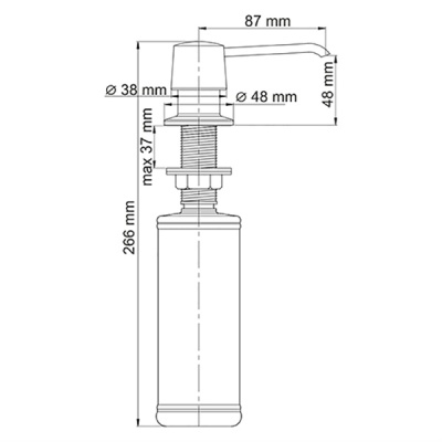Дозатор для жидкого мыла WasserKRAFT К-1099 Хром
