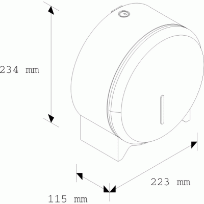 Держатель туалетной бумаги Merida Stella Mini BSP201 Полированный хром
