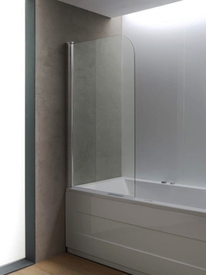 Шторка для ванны Kolpa San Terra TP 70 профиль хром, стекло прозрачное