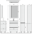 Зеркальный шкаф Velvex Cub 60 zsCUB.60-11.21.27 с подсветкой Темный лен Белый
