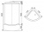 Душевой бокс Arcus AS-115 135x135 профиль Хром стекла Серые тонированные