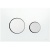 Кнопка смыва Tece Loop Glass 9240660 для унитаза Белая Хром глянцевый