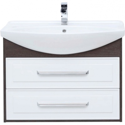 Комплект мебели для ванной Aquanet Остин 85 252221 подвесной Белый глянец Дуб кантербери