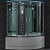 Душевой бокс SSWW BU610 R 140x140 с баней профиль Голубой сапфир матовый задняя стенка зеркальная