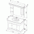 Комплект мебели для ванной Aquanet Греция 110 172505 Белый