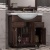 Комплект мебели для ванной Opadiris Тибет 80 с объемной филенкой Орех антикварный со светильником Рустика Бронза