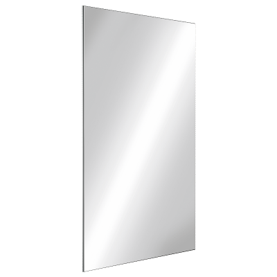 Прямоугольное зеркало из нержавеющей стали, высота 1000 мм