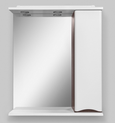 Зеркало со шкафом AM.PM Like 65 R M80MPR0651VF с подсветкой Белый/венге