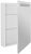 Зеркальный шкаф Mixline Стив 60 R 536803 с подсветкой Белый