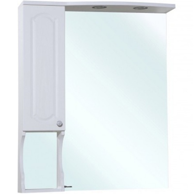 Зеркало со шкафом Bellezza Камелия 75 с подсветкой L Белое