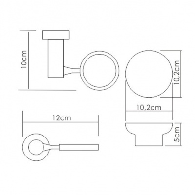 Мыльница WasserKRAFT K-24229 Хром Белая