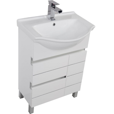 Комплект мебели для ванной Aquanet Доминика 60 172403 подвесной Белый