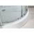 Душевая кабина Black&White Galaxy G5501-100х100 с гидромассажем профиль Серебристый хром задняя стенка Белая