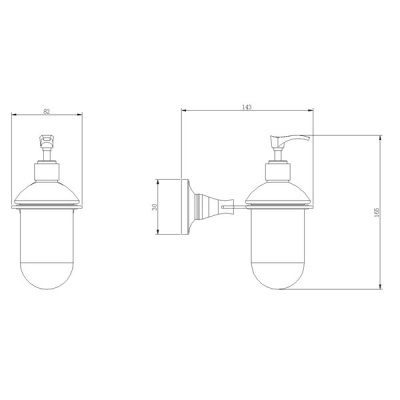 Дозатор для жидкого мыла Rush Corsica CO42810 Хром