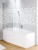 Шторка на ванну Riho Novik Z500 90 GZT9200089 профиль Хром стекло прозрачное