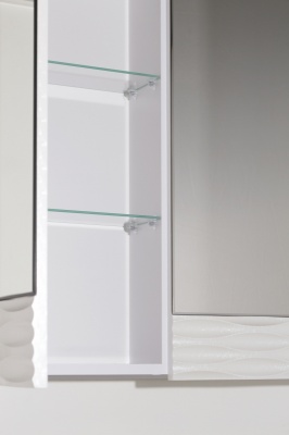 Зеркальный шкаф Style Line Ассоль 60 Люкс ЛС-00000326 Техно платина