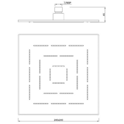 Верхний душ Jaquar Maze OHS-CHR-1629 Хром