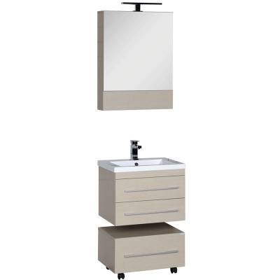 Комплект мебели для ванной Aquanet Нота 58 230293 подвесной Светлый дуб