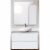 Комплект мебели для ванной BelBagno SET-KRAFT-800-BO-C-BB344-LOY со смесителем Bianco Opaco, столешница - Cemento (без нанесения узора)