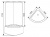 Душевой бокс Arcus AS-114 120x120 профиль Хром стекла матовые фактурные
